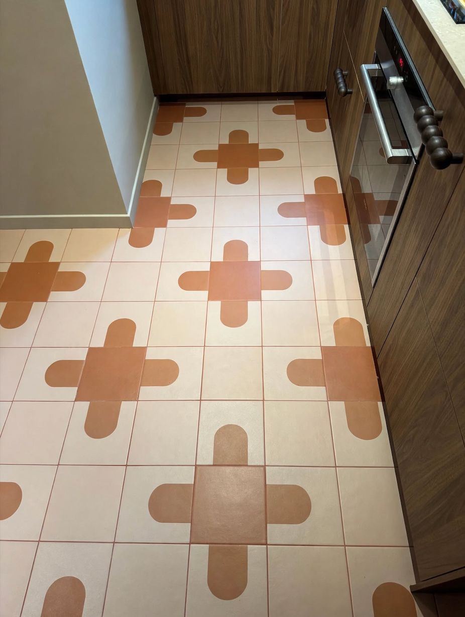 Carrelage à motifs en cuisine